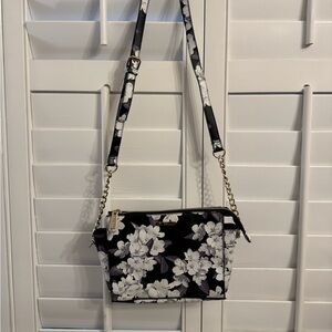 Steve Madden Blexi Floral Black and White Crossbody Bag